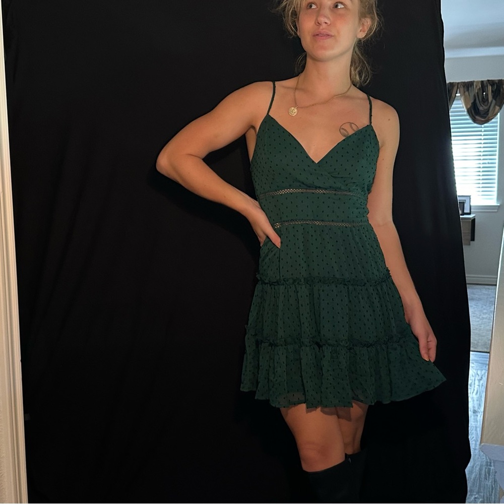 Forest Green altered state dress